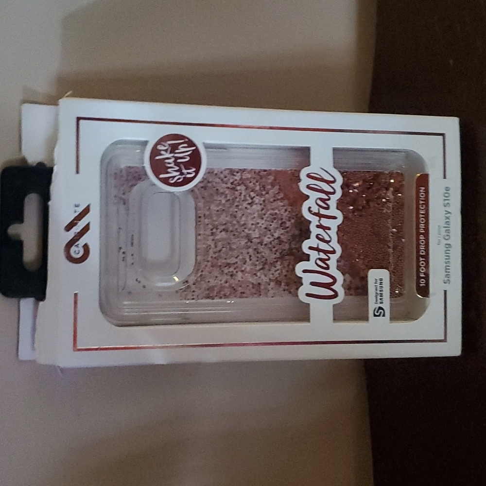 Samsung galaxy S10e glitter phone case